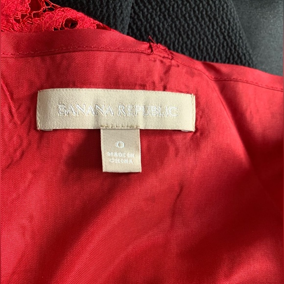 Banana Republic Red Lace Dress - Picture 4 of 11